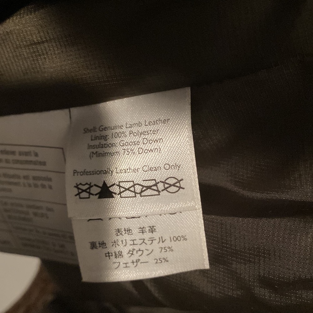 Eddie Bauer Brown Quilted Leather Jacket - Picture 8 of 17